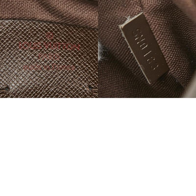Louis Vuitton Damier Pochette Saint Paul Second Bag Clutch Bag N41219 Brown PVC