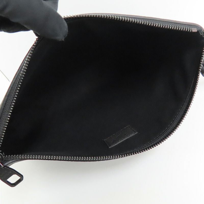Louis Vuitton Anagram Takeoff Pouch M25955 Black Men's