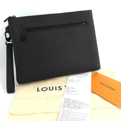 Louis Vuitton Anagram Takeoff Pouch M25955 Black Men's