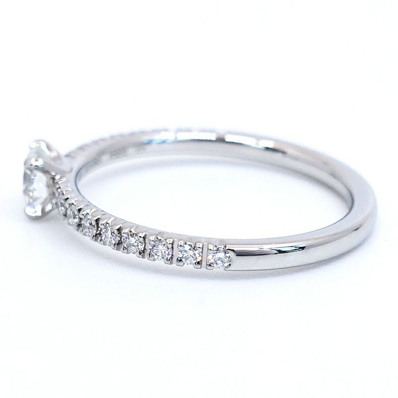 Cartier Pt950 Etincelle Diamond Solitaire Ring Jewelry Women's Pinky