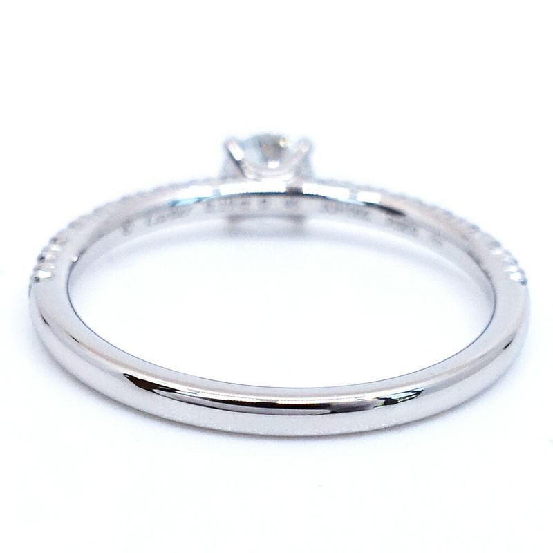 Cartier Pt950 Etincelle Diamond Solitaire Ring Jewelry Women's Pinky