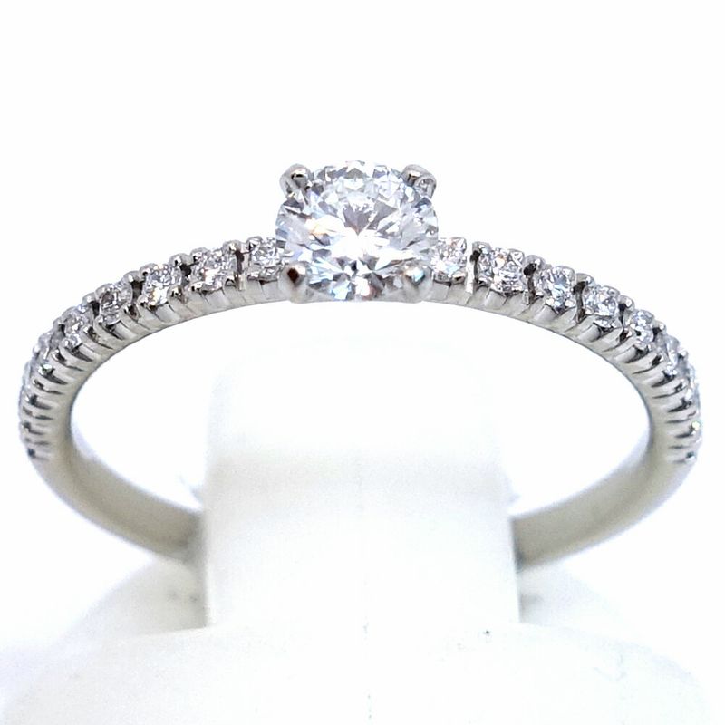 Cartier Pt950 Etincelle Diamond Solitaire Ring Jewelry Women's Pinky