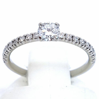 Cartier Pt950 Etincelle Diamond Solitaire Ring Jewelry Women's Pinky