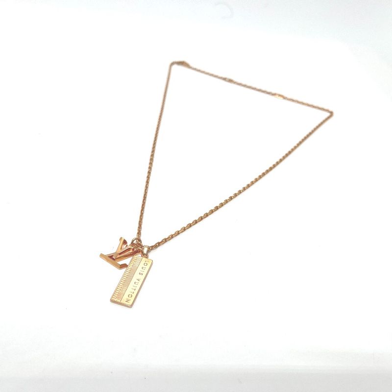 Louis Vuitton Necklace Pendant DJ Vocabulary Keyboard M69461 Metal Rose Gold