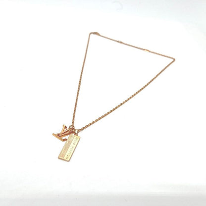 Louis Vuitton Necklace Pendant DJ Vocabulary Keyboard M69461 Metal Rose Gold