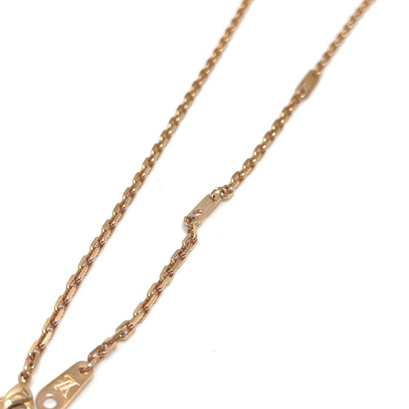 Louis Vuitton Necklace Pendant DJ Vocabulary Keyboard M69461 Metal Rose Gold