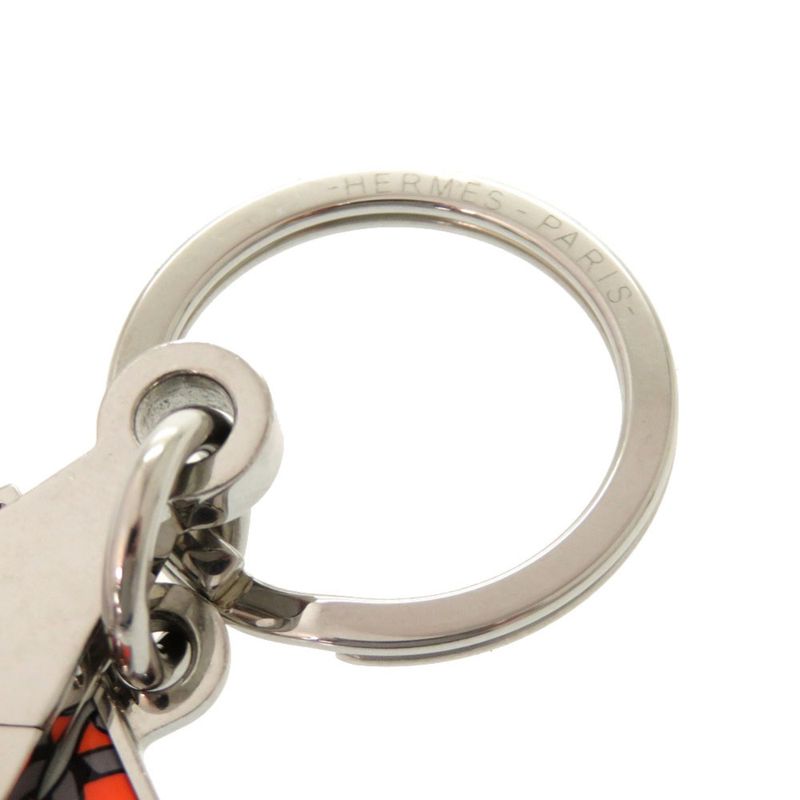 Hermes Illusion Key Ring Key Orange Key Holder 1051