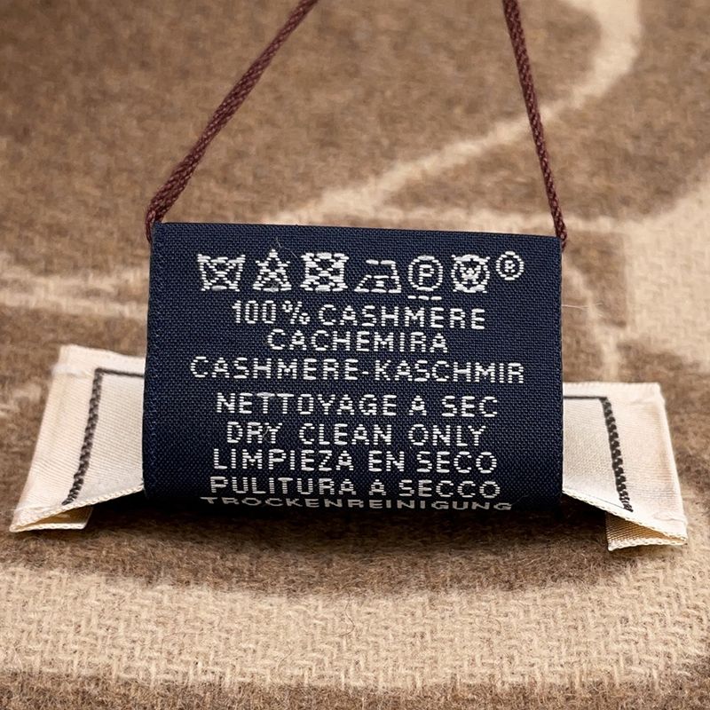 Hermes Scarf Click Se Nue Cashmere Shawl Marron-glace Cles