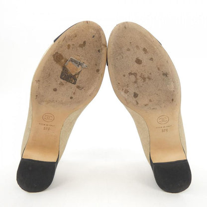 Chanel G32922 Size 37.5 Black Shoes