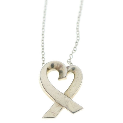 Tiffany & Co Paloma Picasso Loving Heart Chain Necklace Silver