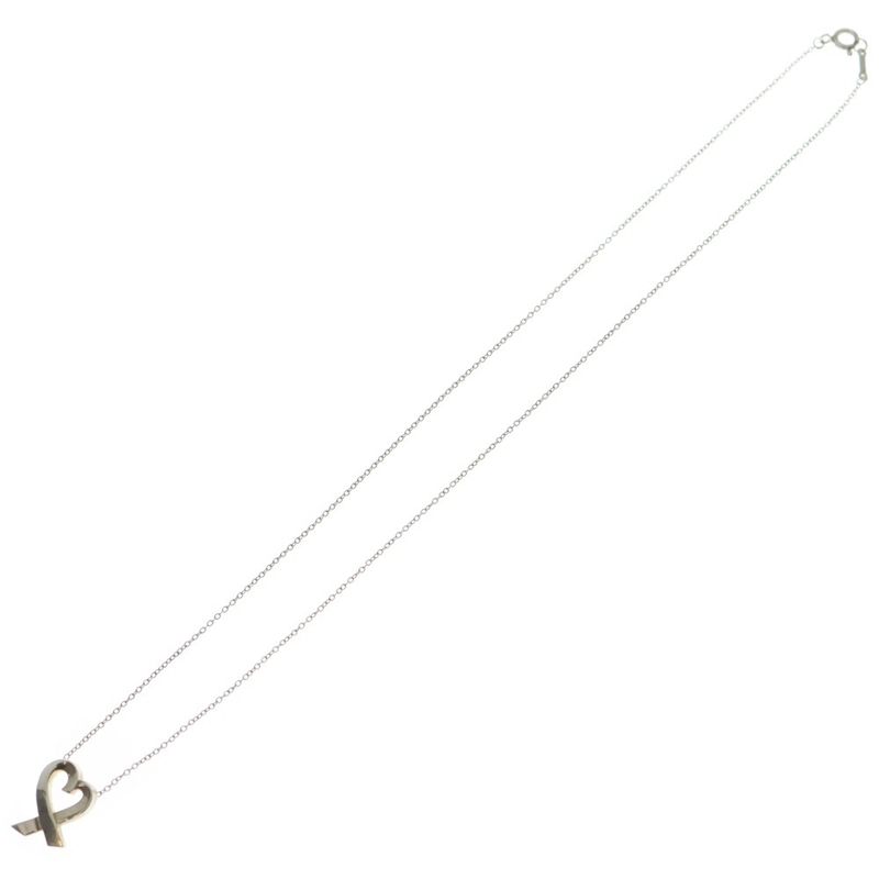 Tiffany & Co Paloma Picasso Loving Heart Chain Necklace Silver