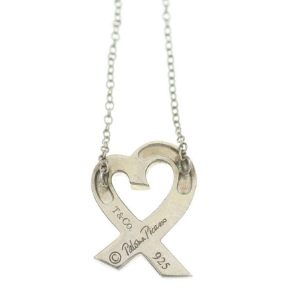 Tiffany & Co Paloma Picasso Loving Heart Chain Necklace Silver