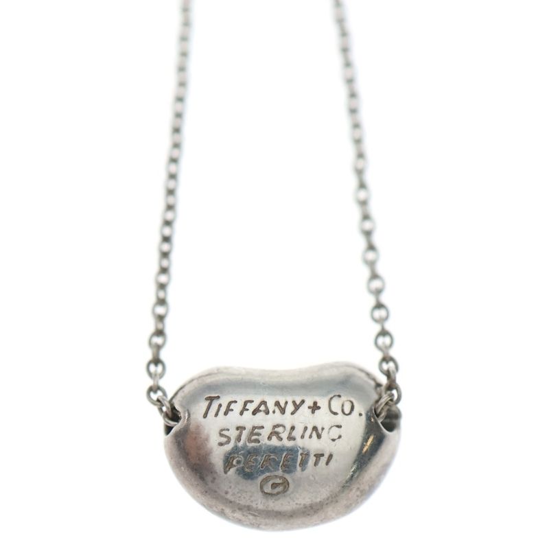 Tiffany & Co Elsa Peretti Bean Chain Necklace Silver