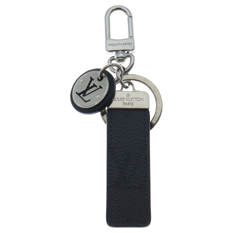 Louis Vuitton Porto Cles Neo Club Bag Charm Key Ring Key Holder Black X