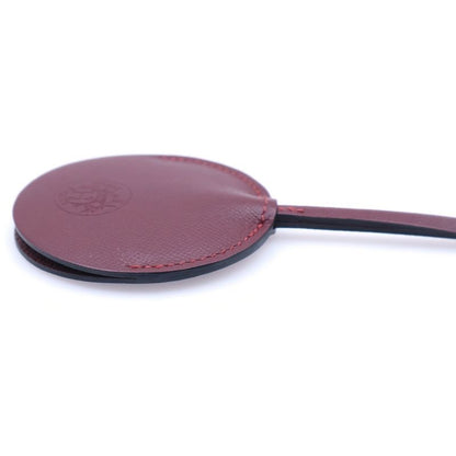 Hermes Mirror Neck Strap Bag Charm Red Leather D Engraved