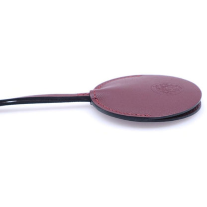 Hermes Mirror Neck Strap Bag Charm Red Leather D Engraved