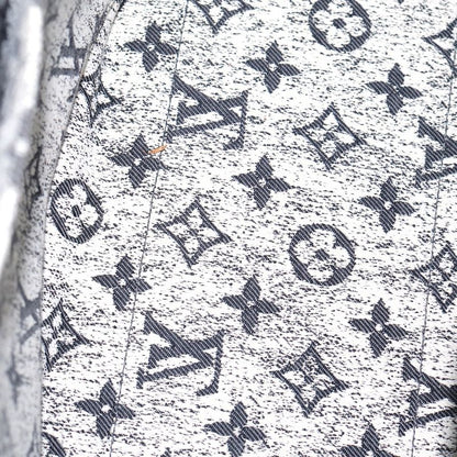 Louis Vuitton Monogram Denim On The Go MM Handbag Tote Bag Black Gray Denim X