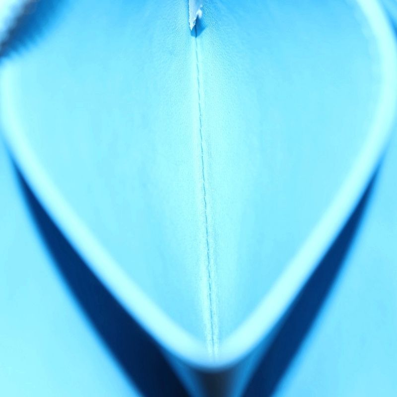 Bottega Veneta Intrecciato Square Zip Around Wallet Blue