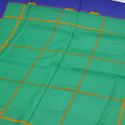 Chanel Chain Motif Scarf Blue X Green