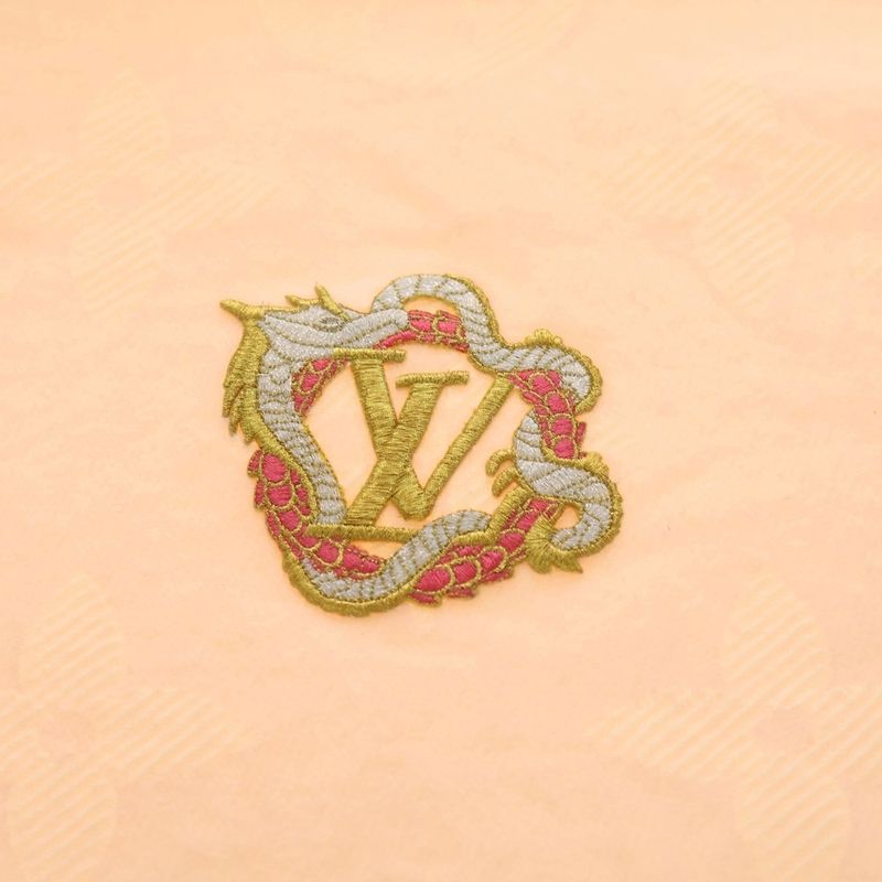 Louis Vuitton Essential Precious Dragon Monogram Muffler Pink Women's