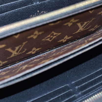 Louis Vuitton Monogram Retiro Round Zipper Long Wallet Gold