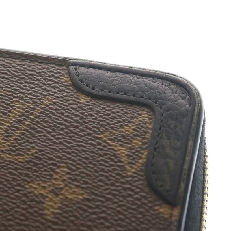 Louis Vuitton Monogram Retiro Round Zipper Long Wallet Gold