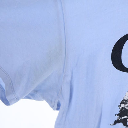 Gucci X Yuko Higuchi Logo Print Short Sleeve T-Shirt Cut And Sew Blue