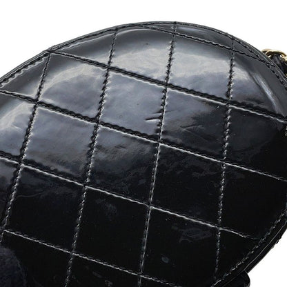 Chanel Chain Shoulder Bag CC Logo Quilted Vanity Patent Enamel