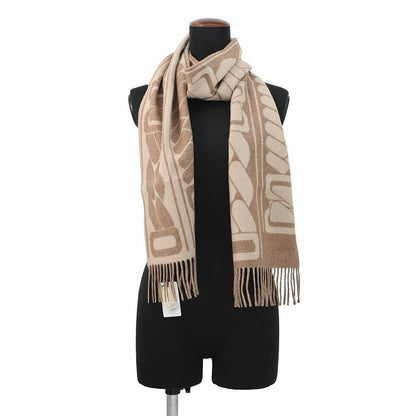 Hermes Scarf Click Se Nue Maron Glace Cles Cashmere Bicolor Shawl Marron-glace Cles