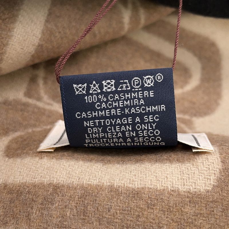 Hermes Scarf Click Se Nue Maron Glace Cles Cashmere Bicolor Shawl Marron-glace Cles