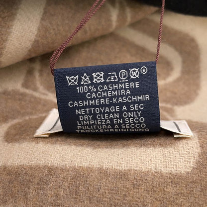 Hermes Scarf Click Se Nue Maron Glace Cles Cashmere Bicolor Shawl Marron-glace Cles