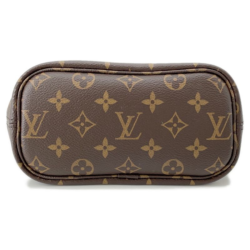 Louis Vuitton Tote Monogram Grain Leather Neverfull Inside Out BB Noir Black