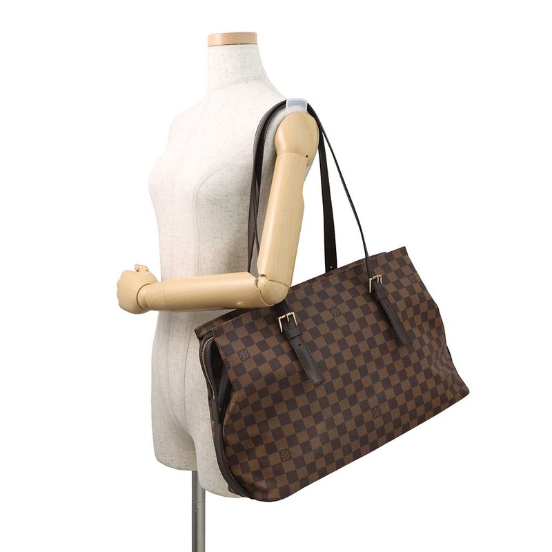 Louis Vuitton Shoulder Bag Damier Ebene Chelsea Tote