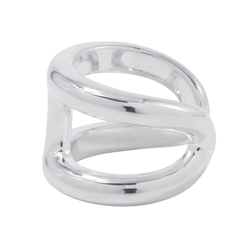 Hermes Ring Osmose GM Silver 53