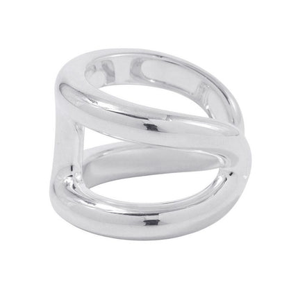 Hermes Ring Osmose GM Silver 53