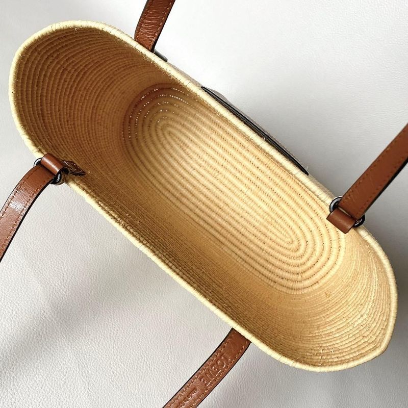 Loewe Square Basket Small Brown Bag
