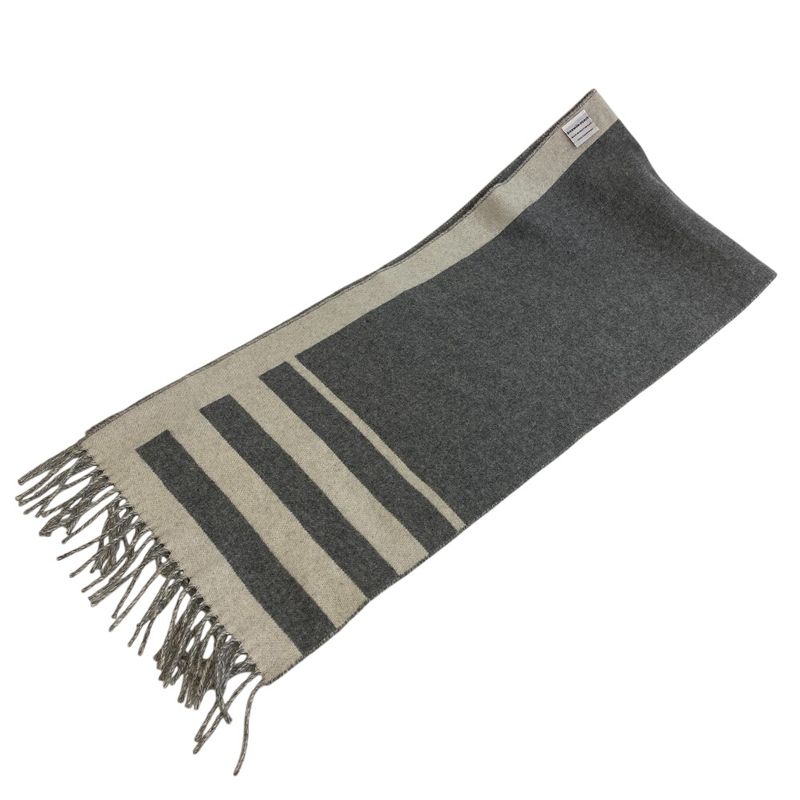 Hermes Love Story Muffler Gray Unisex