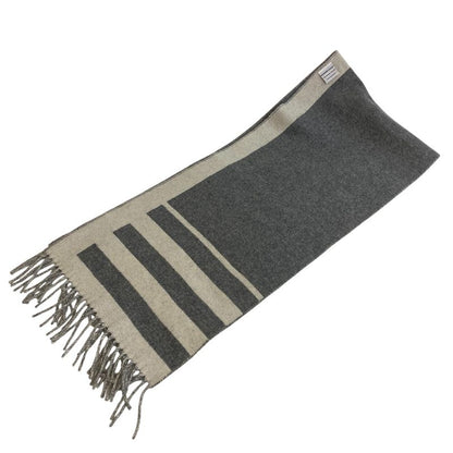 Hermes Love Story Muffler Gray Unisex