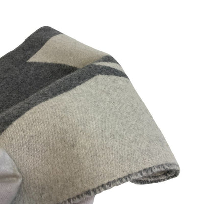 Hermes Love Story Muffler Gray Unisex
