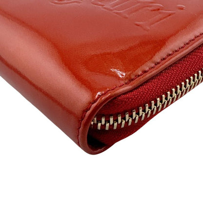 Bvlgari Round Zipper Shape Pressed Logo Sotirio Long Wallet Orange Unisex