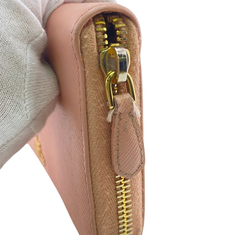 Prada 1 Ml506 Long Wallet Pink Ladies