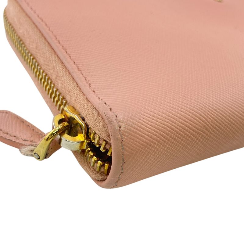 Prada 1 Ml506 Long Wallet Pink Ladies