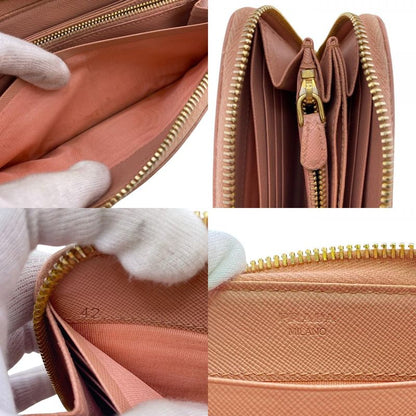 Prada 1 Ml506 Long Wallet Pink Ladies