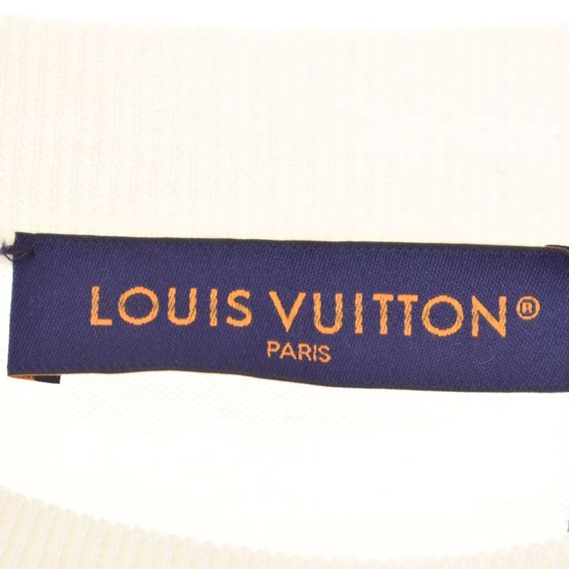 Louis Vuitton 23 SS Thistle Intershape Knit Sweater XXL Ivory Rm231 X87