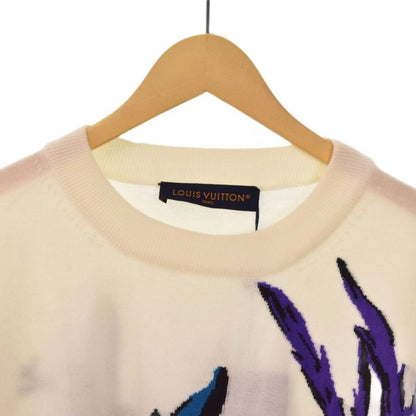 Louis Vuitton 23 SS Thistle Intershape Knit Sweater XXL Ivory Rm231 X87