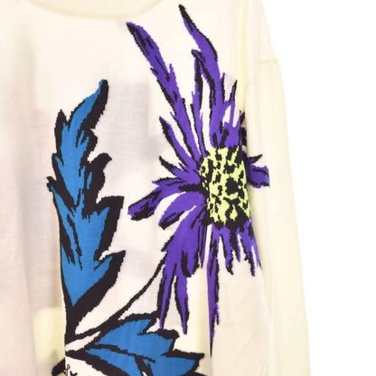 Louis Vuitton 23 SS Thistle Intershape Knit Sweater XXL Ivory Rm231 X87