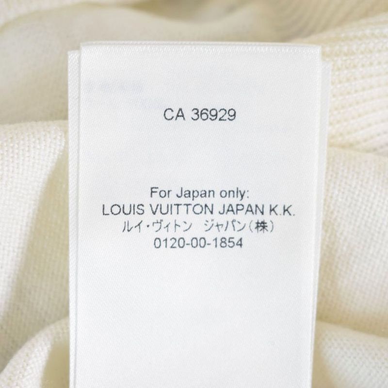 Louis Vuitton 23 SS Thistle Intershape Knit Sweater XXL Ivory Rm231 X87