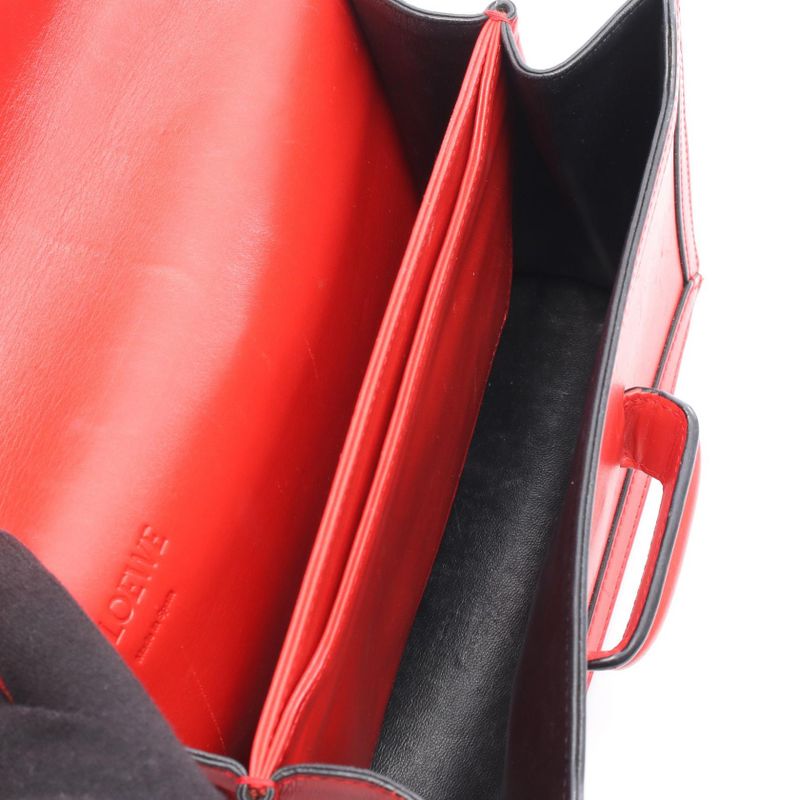 Loewe Shoulder Bag Barcelona Red Leather Barcelona Shoulder Bag Ladies B