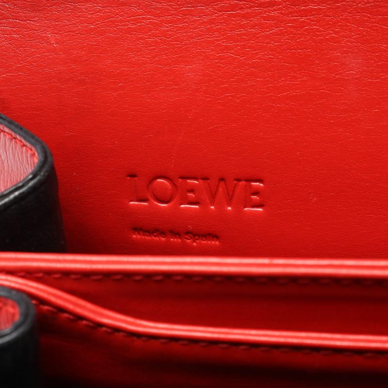 Loewe Shoulder Bag Barcelona Red Leather Barcelona Shoulder Bag Ladies B
