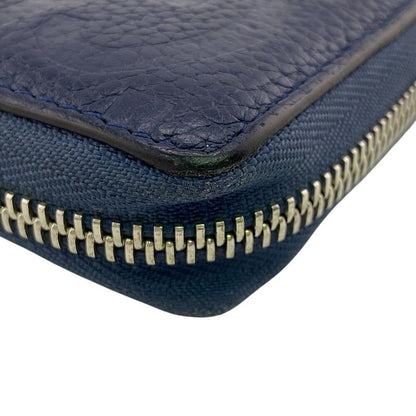 Gucci 739484 Round Zip Wallet Long Wallet Navy Unisex
